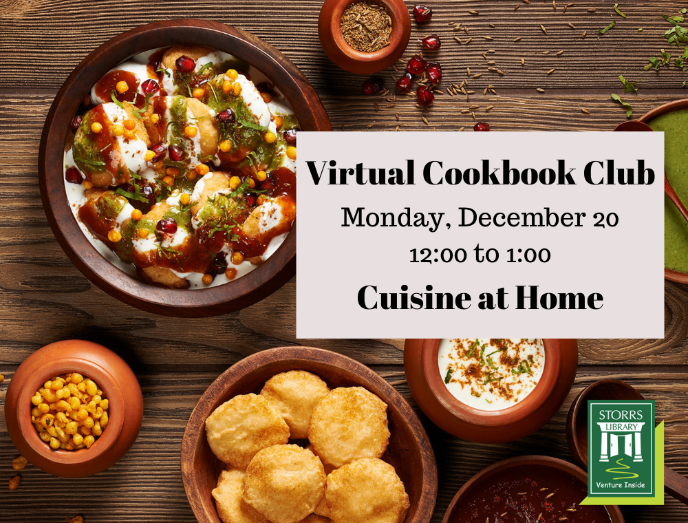 Flyer for November Virtual Cookbook Club