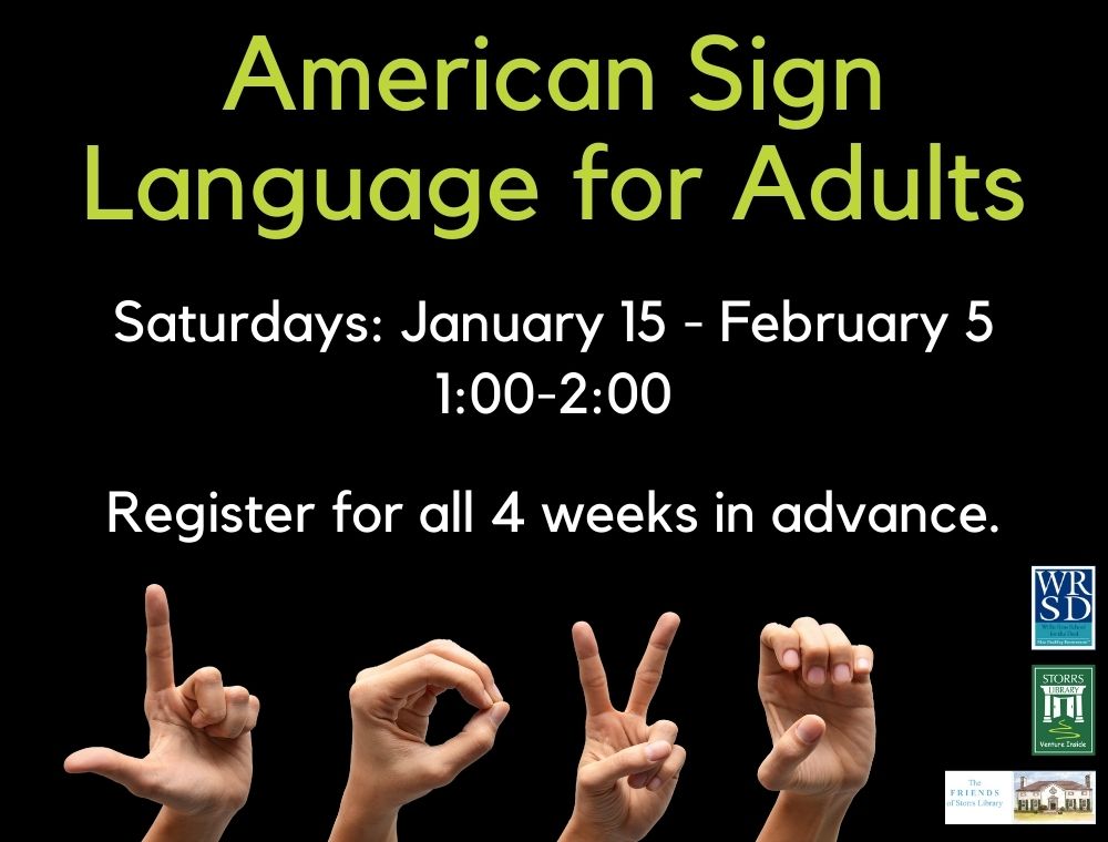 Flyer for American Sign Language for Adults