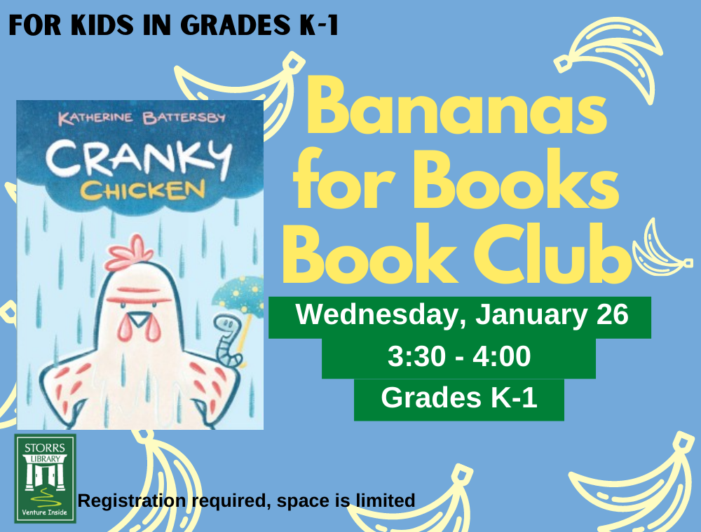 Bananas for Books January flyer