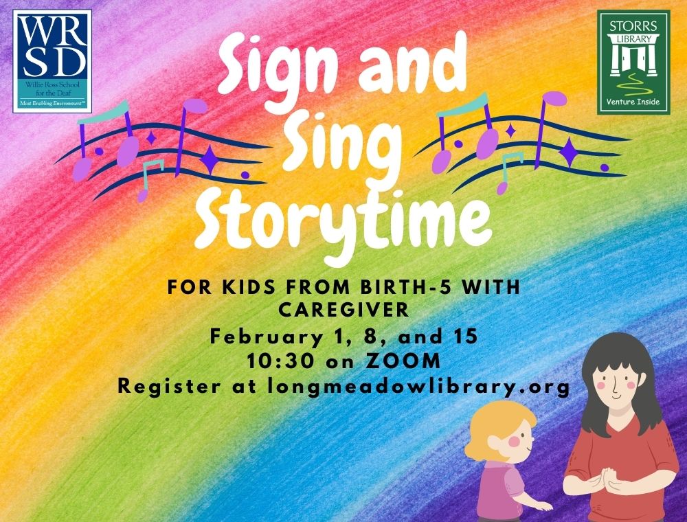 Flyer for Sign and Sing Storytime