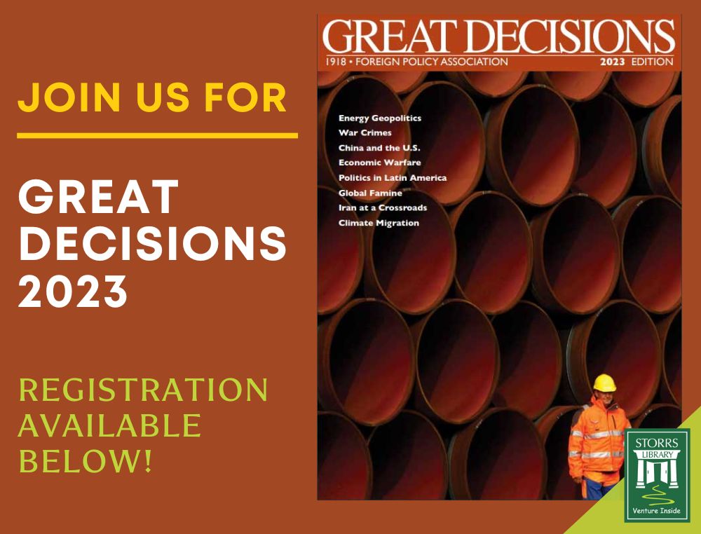 Join us for Great Decisions!