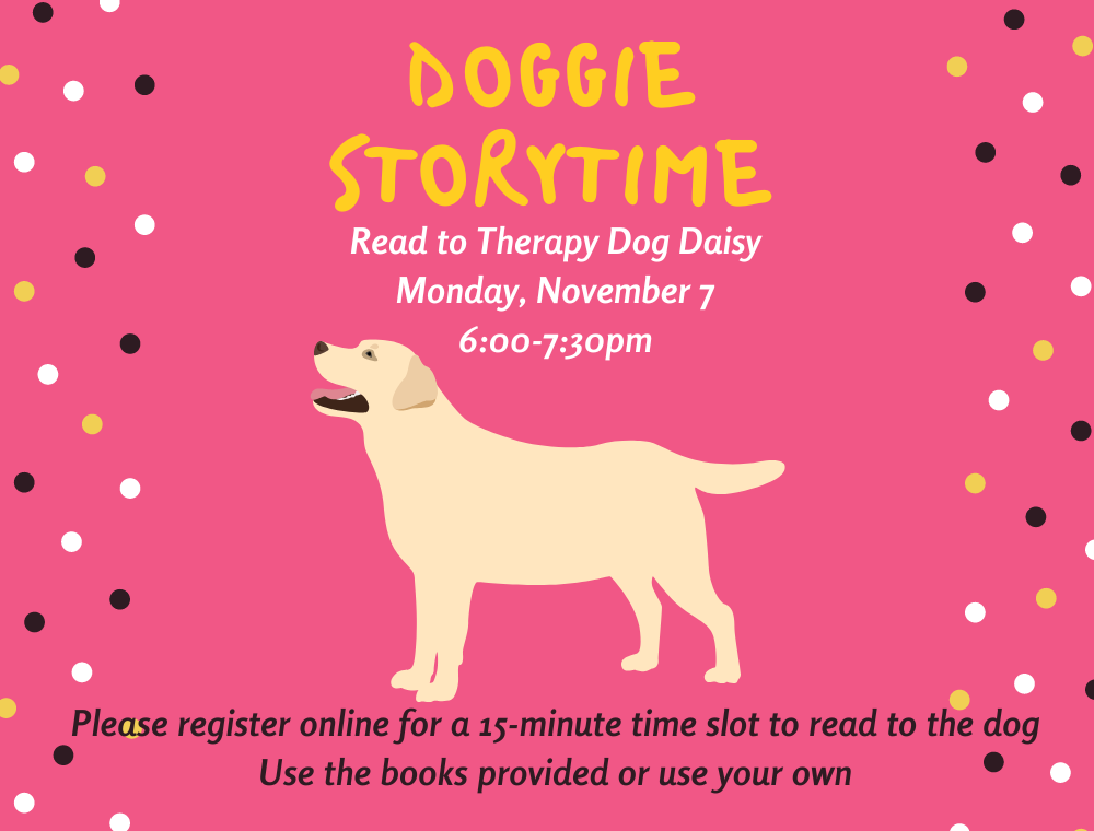 Doggie Storytime: Read to Therapy Dog Daisy