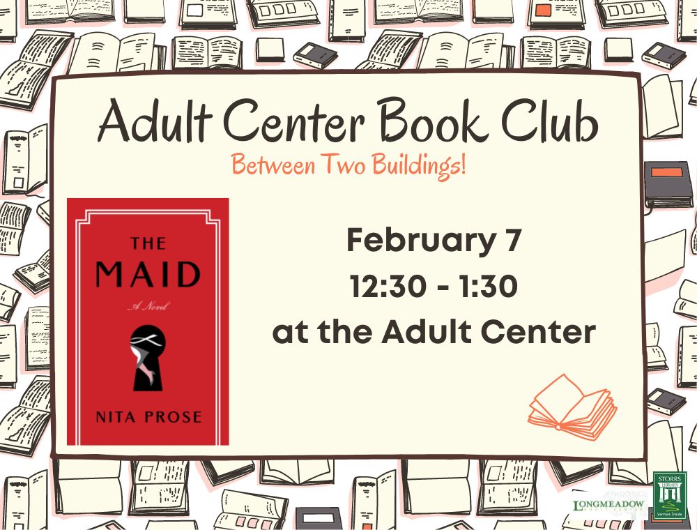 Adult Center Book Club - January 3, 2023 at the Adult Center