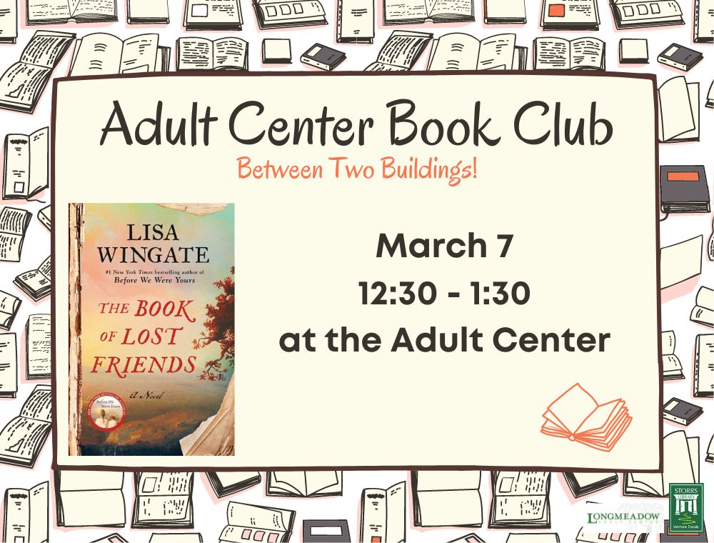 Adult Center Book Club - January 3, 2023 at the Adult Center