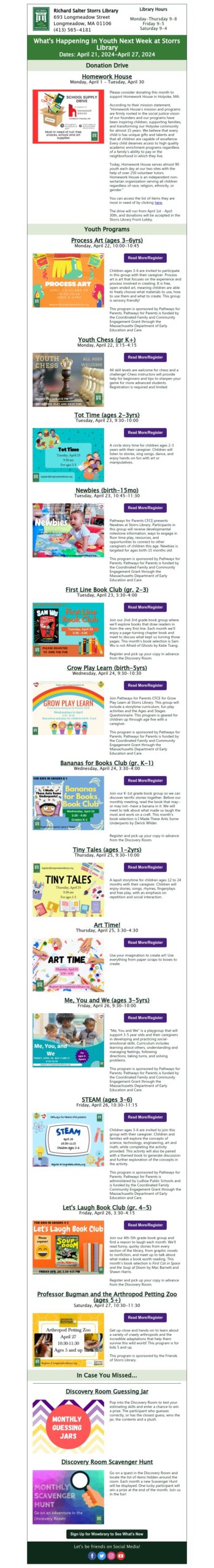Youth Services Newsletter